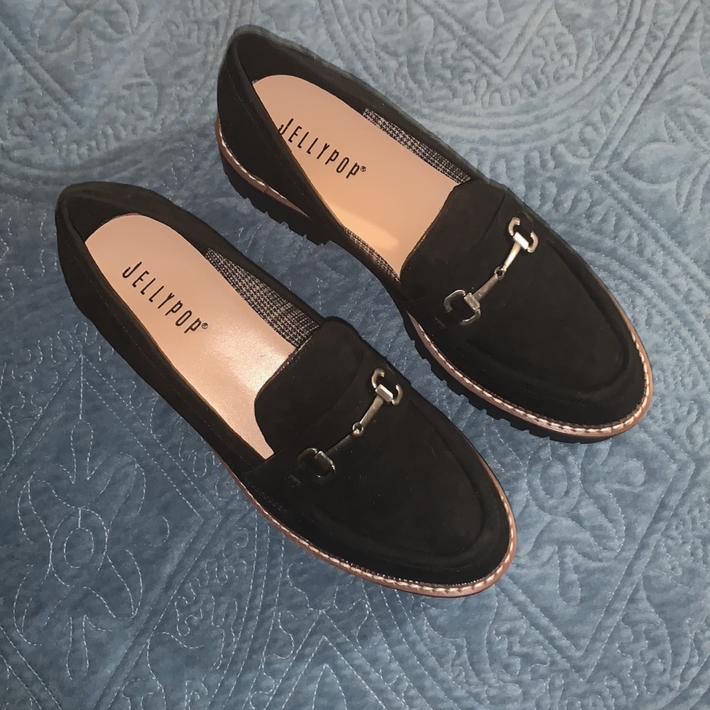 🍭Jellypop Paris Lugged Heel Loafers Size 10🍭